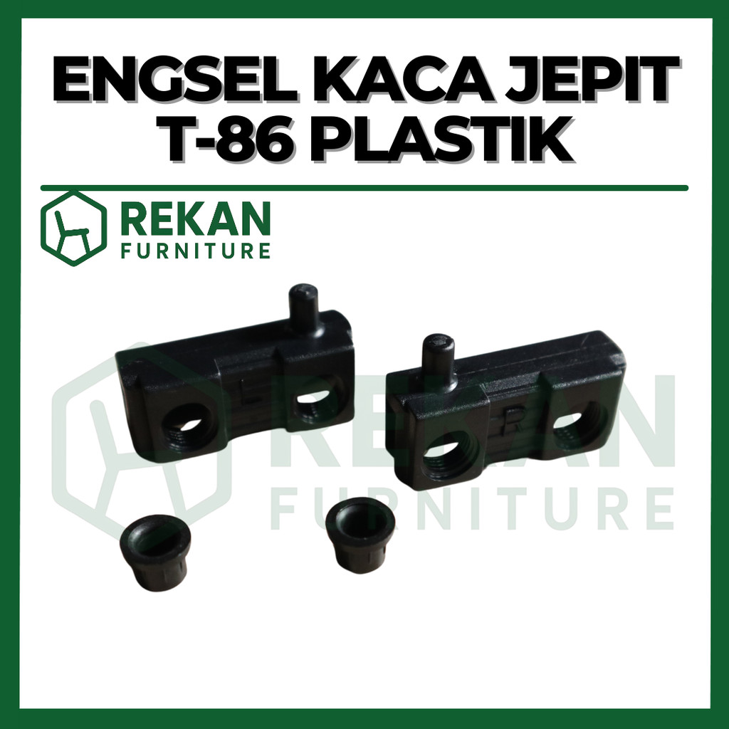 Engsel Jepit Kaca 5mm / Engsel Pivot Kaca T86 Pintu Etalase