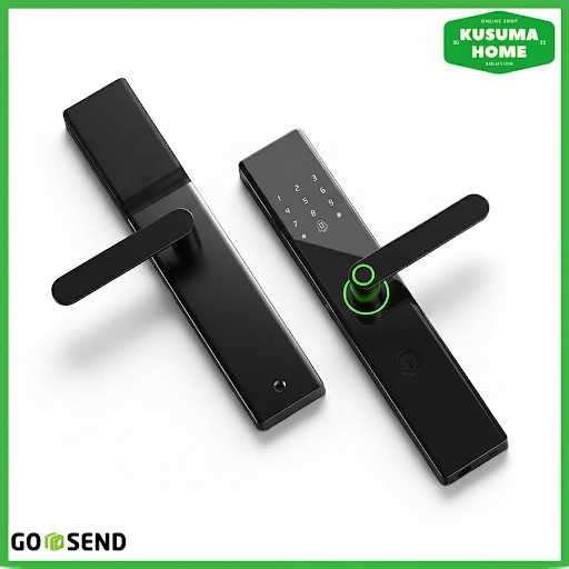 Smart Door Lock Kunci Pintu Otomatis Password Sidik Jari Kartu Akses Kunci Fisik