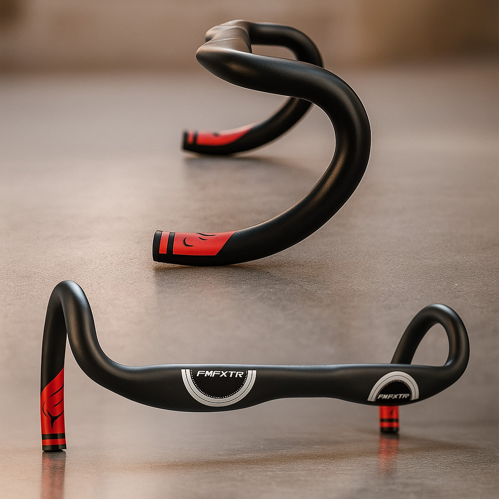 FMFXTR Handlebar Dropbar (Stang Drop Bar) Aero Pipih, Untuk Sepeda Balap (Roadbike), 31.8 x 420mm, M