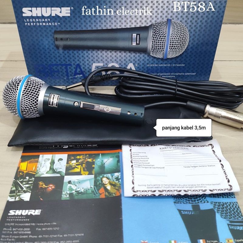 GemaAudio Shop MIC KABEL / MIKROPHONE VOCAL BT58A