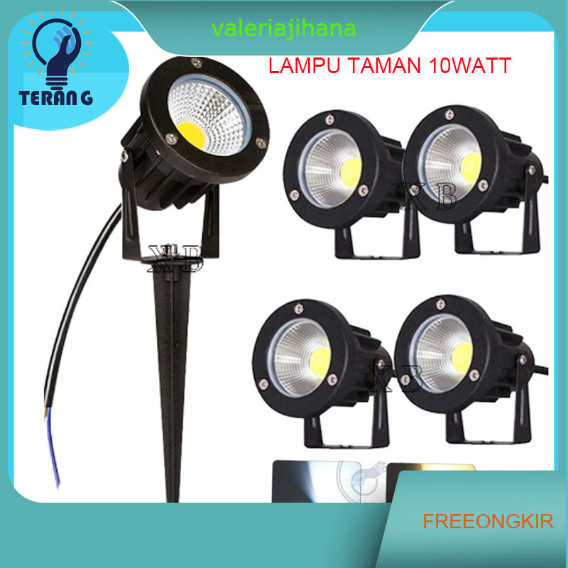 LAMPU TAMAN LED / 10 WATT COB TANCAP / SOROT TAMAN / LUKISAN / DEKORASI TAMAN 10WATT