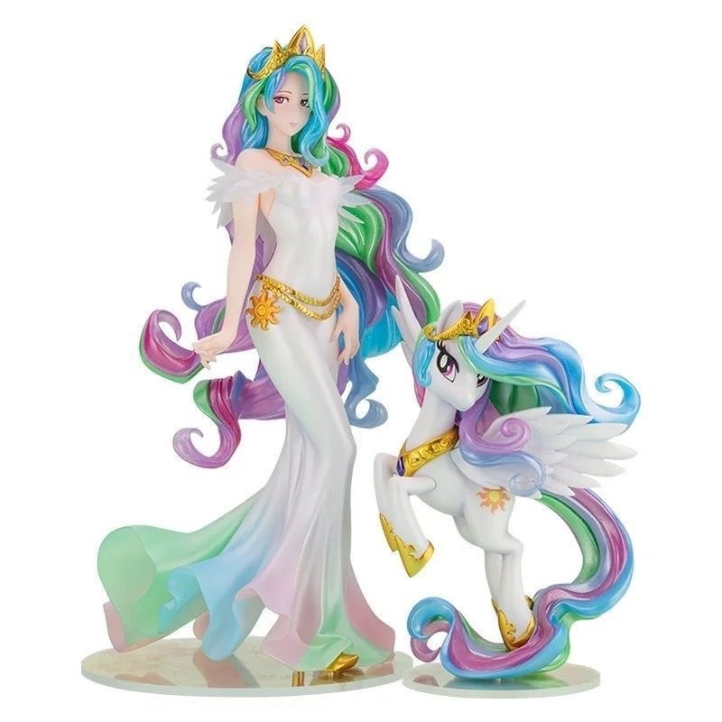 23cm Anime Kotobukiya My Little Pony Princess Celestia My Little Pony Bishoujo PVC Action Figure Toy