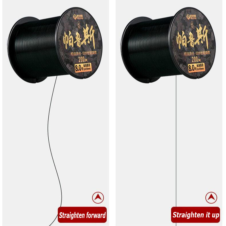 Sfeexun Nilon Memancing Baris 200 M Dua Garis Warna Memancing Gear