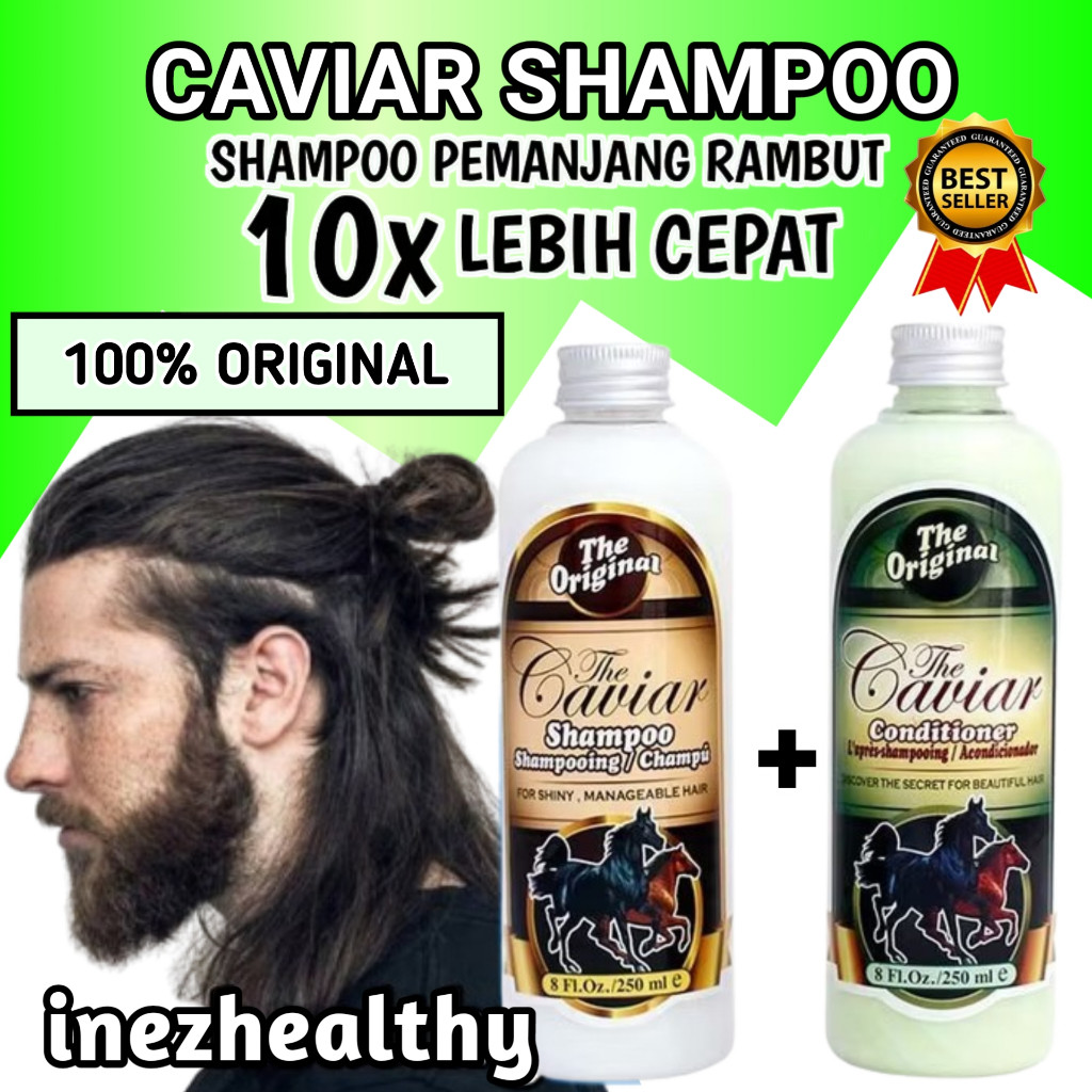 CAVIAR SHAMPOO PEMANJANG RAMBUT PENUMBUH RAMBUT SHAMPO CONDITIONER Sampo Kuda Penyubur Botak