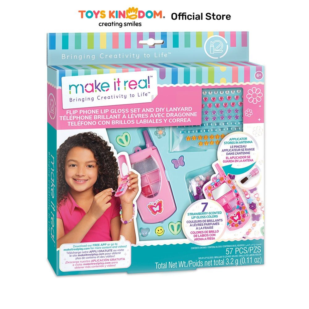 Set Mainan Lip Gloss dan Tali Gantungan Kreatif untuk Anak