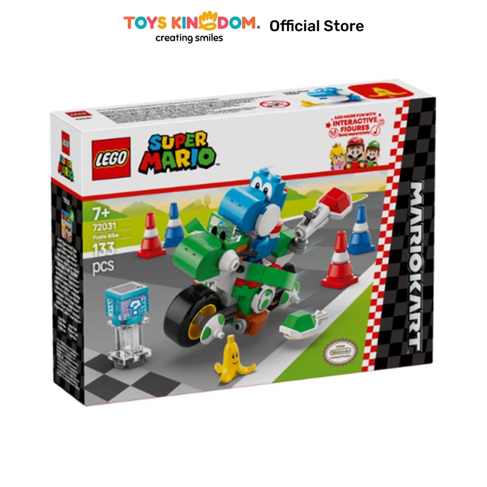 Toys Kingdom Lego Mario Kart Yoshi Bike Set 133 Pcs 72031 - Mix kids toy toys block bricks set maina