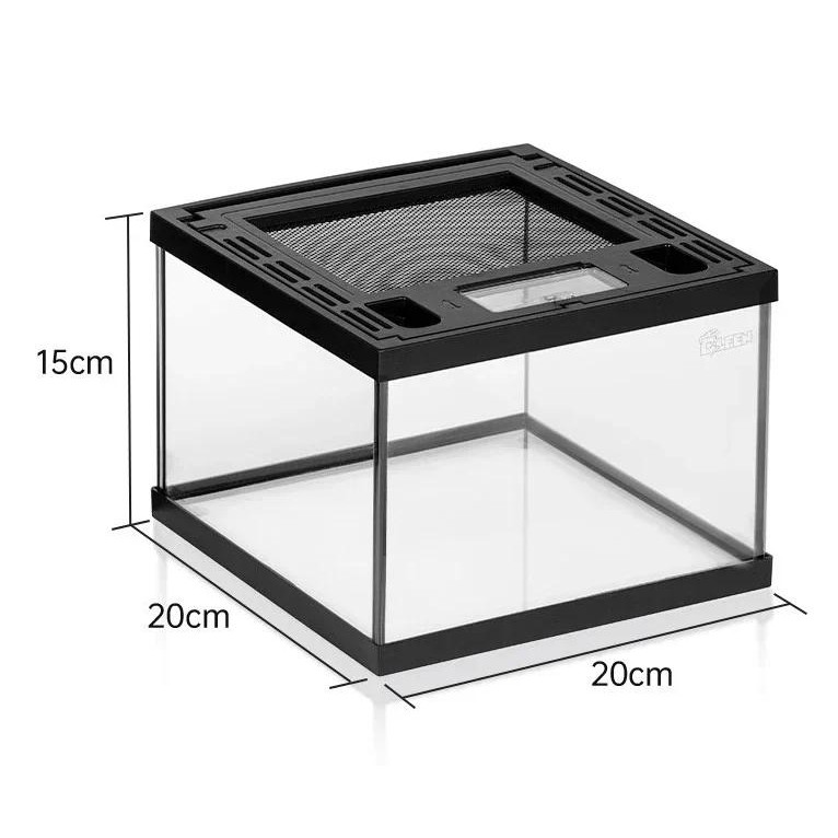 Custom HD Glass 360 Degree Reptile Terrarium Breathable Reptile Enclosure Terrarium Glass For Reptil