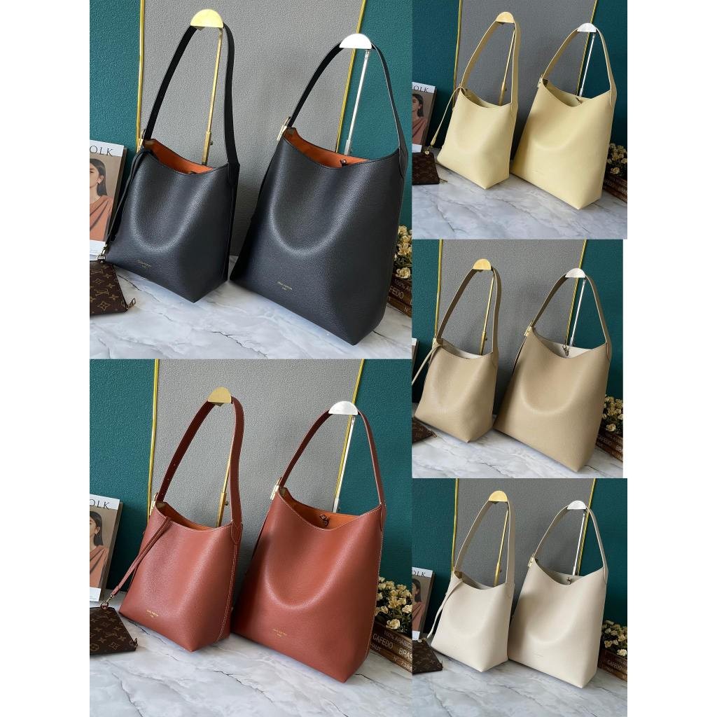 Low Key Hobo handbag in smooth calfskin leather with women's tote bag