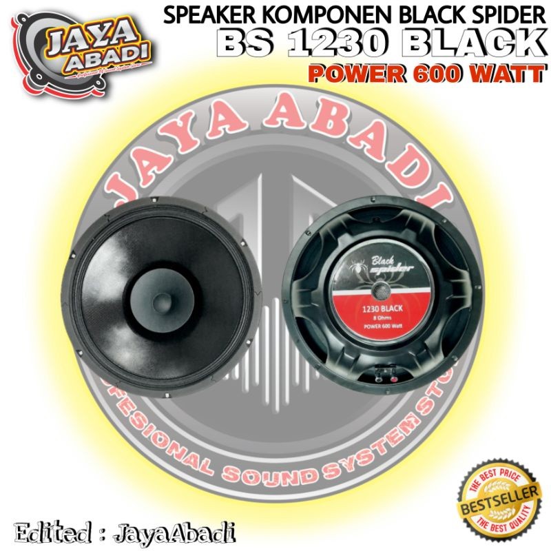 q3r8 store SPEAKER KOMPONEN 12 INCH BLACK SPIDER BS 1230 BLACK FULL RANGE ORIGINAL