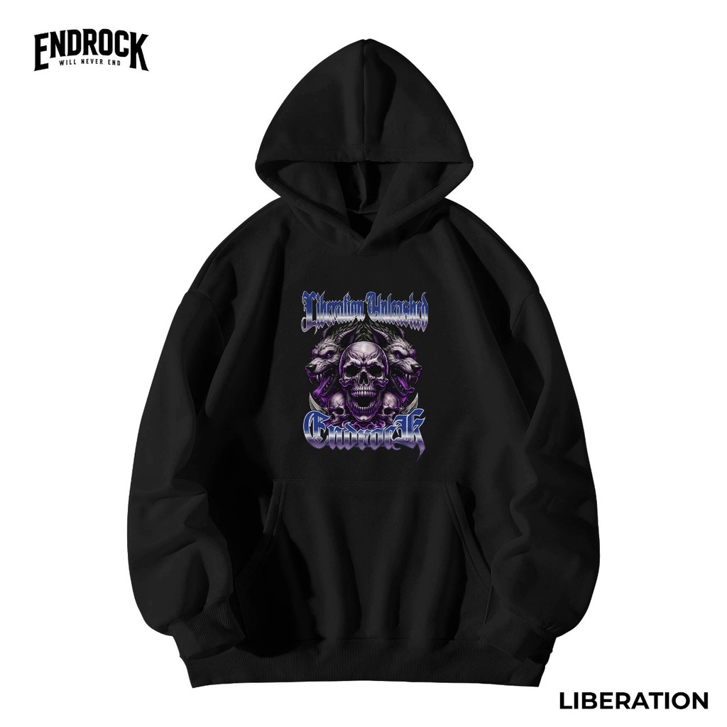 Jaket Hoodie Original Endrock Tema "LIBERATION" | Jacket Endrock | Jaket Unisex | Jaket Murah Endroc