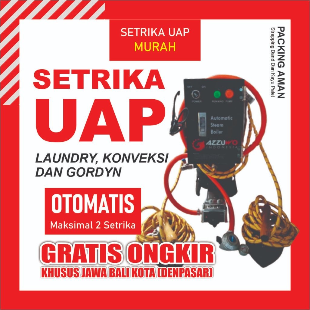 SETRIKA UAP MURAH OTOMATIS LAUNDRY KONVEKSI DAN GORDYN UNTUK 2 DAN 4 KEPALA SETRIKACOD