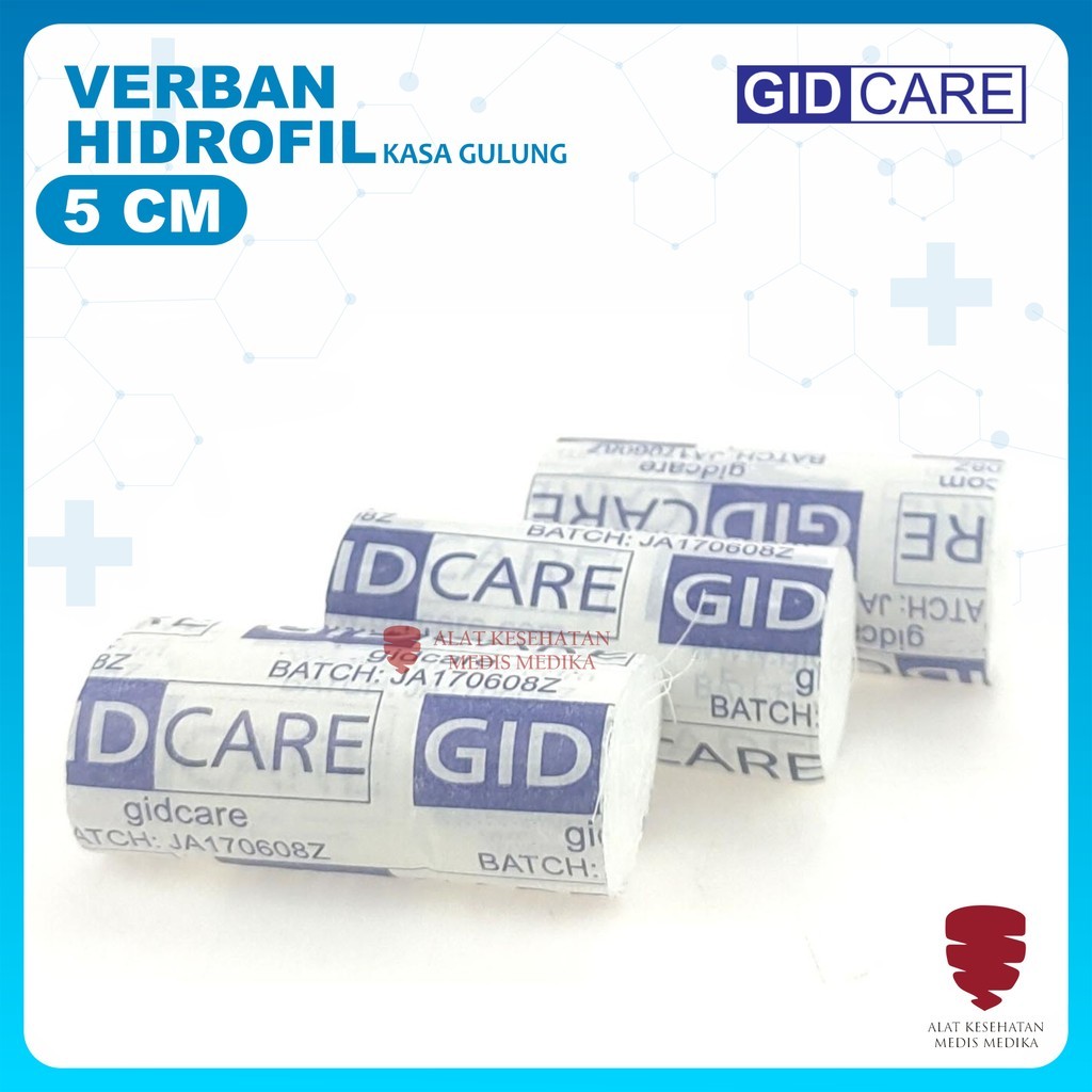 GIDCare Verban 5CM Perban Kasa Kain Penutup Luka Perlengkapan P3K Box