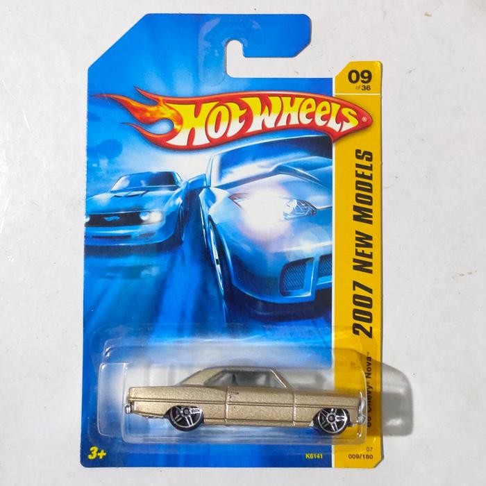 Hotwheels Hot Wheels 66 Chevy Nova gold 2007 New Models