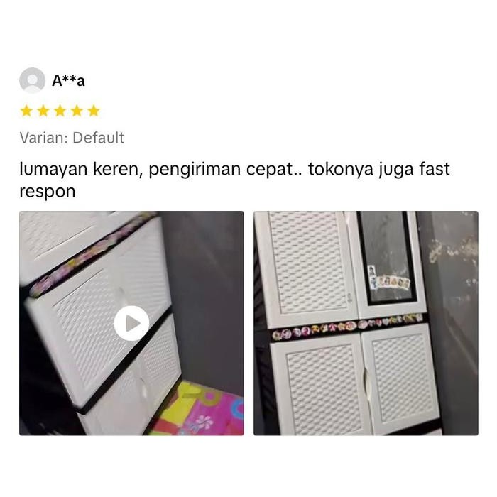 READY ( LEMARI DENGAN GANTUNGAN ) Lemari Baju Plastik / Lemari Pakaian Plastik / Lemari Plastik