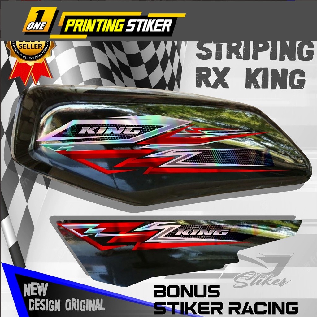 Variasi Stiker Rx King Hologram Dan Non Hologram Striping Stiker Rx King New Motif