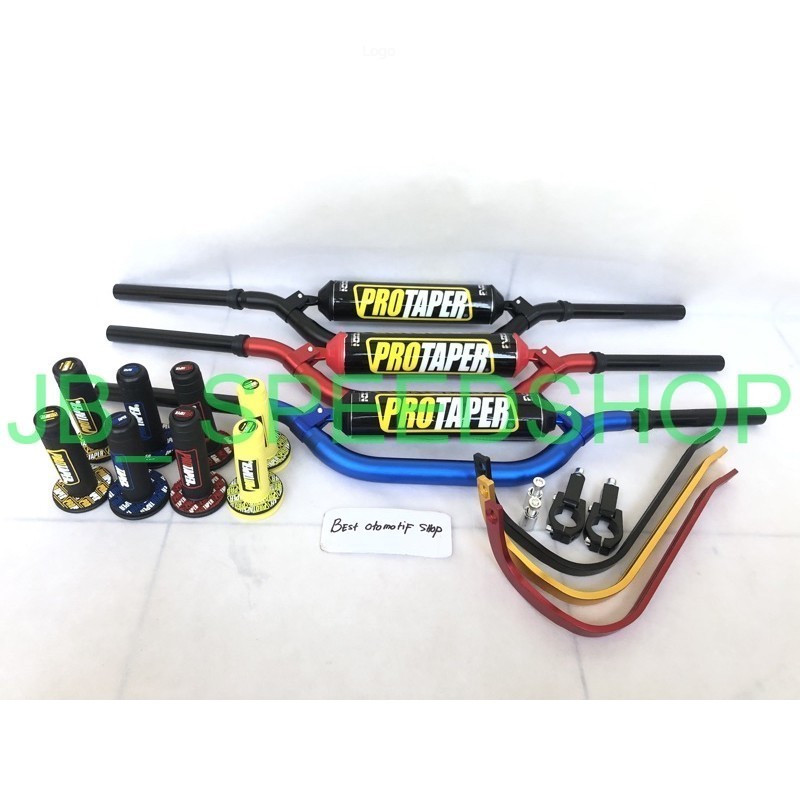 Stang fatbar protaper tipe high low twinwall paket  handgruad tulang handgrip protaper busa fuzion J
