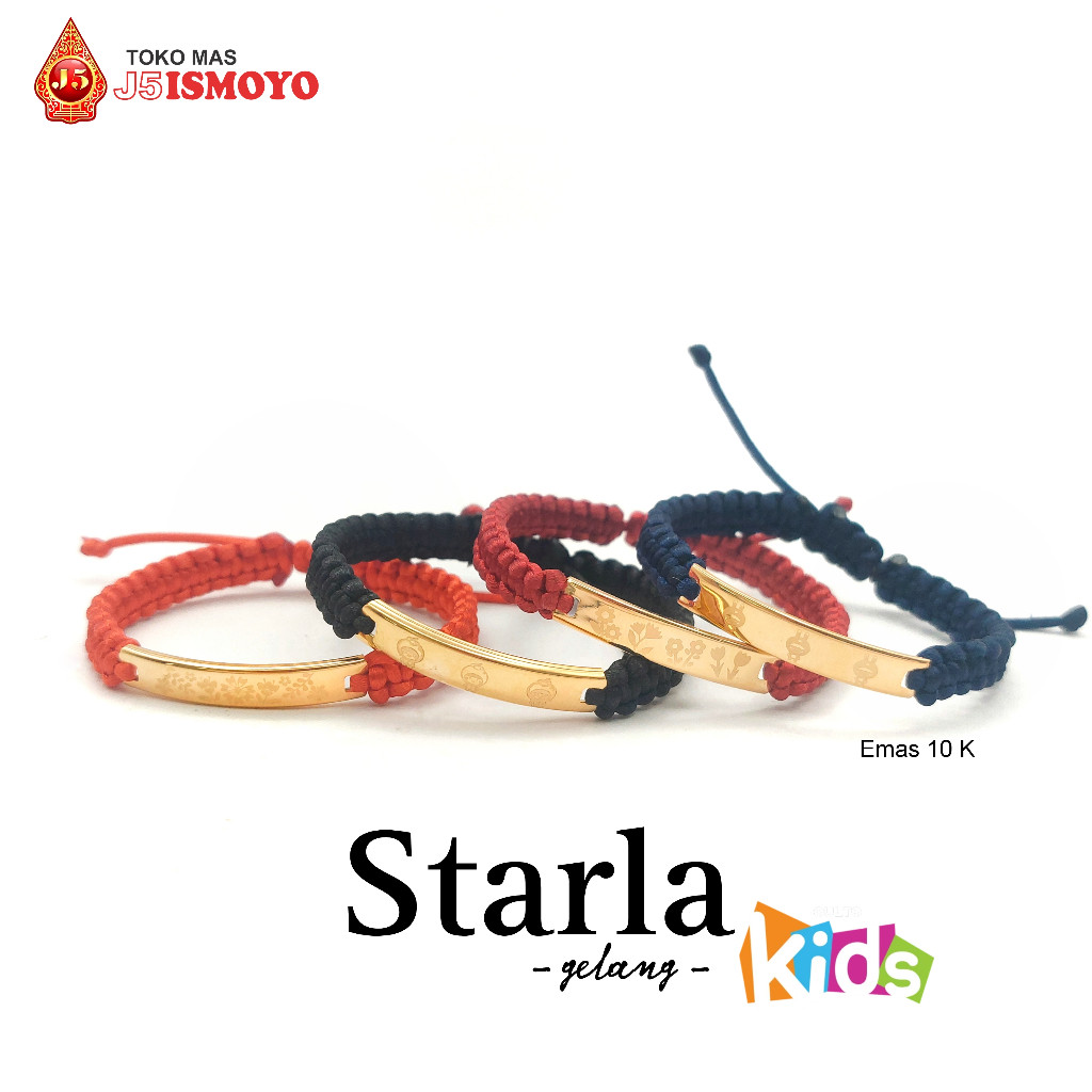 Gelang Emas Anak Tali Starla J5 Ismoyo