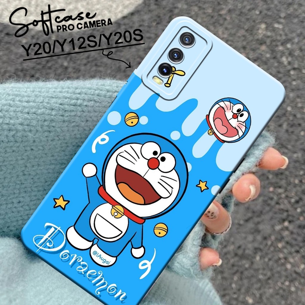 Kenzora Case VIVO Y12S/Y20/Y20S Fashion Case Kartun Doraemon Hardcase Softcase Kesing Cover Silicon 