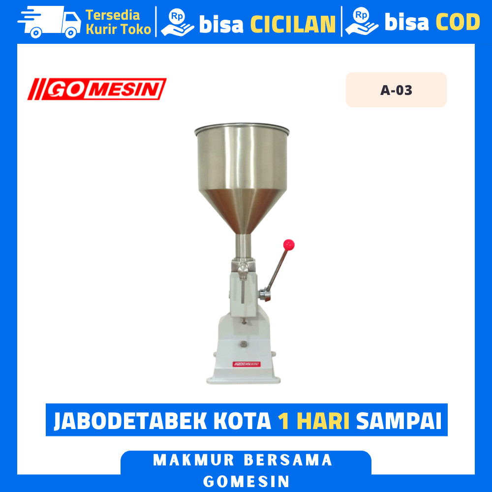 MESIN FILLING MANUAL GETRA A 03 A-03 MESIN LIQUID FILLER PORTABLE MANUAL
