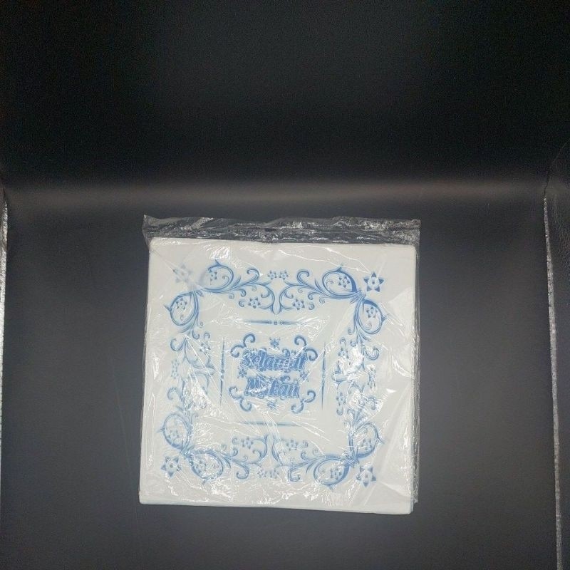 kertas samir selamat menikmati penutup nasi kotak