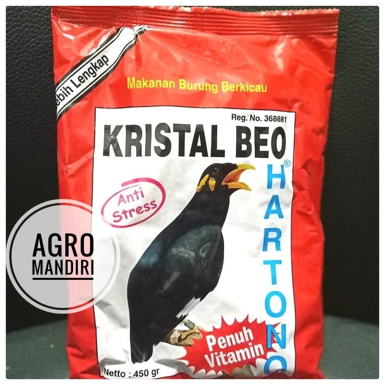 Kristal Beo 450 Gram Pakan Pur Burung Perkutut Berkicau [AMS-01]