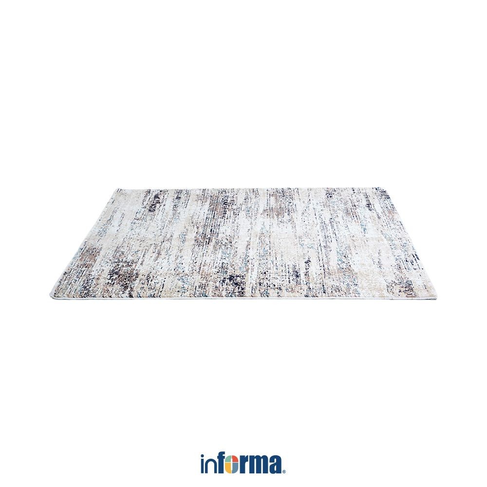 Informa Genesis Karpet 28260 - Putih Alas Lantai Dekoratif Rug Permadani Karpet Rumah