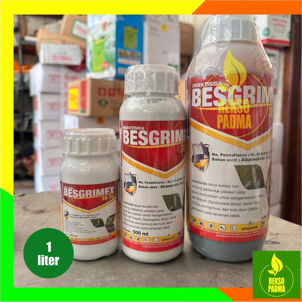 Besgrimex 36ec Abamektin 36g/l 1 Liter Ampuh Atasi Hama Tanaman Abamectin Tertinggi Dikelasnya