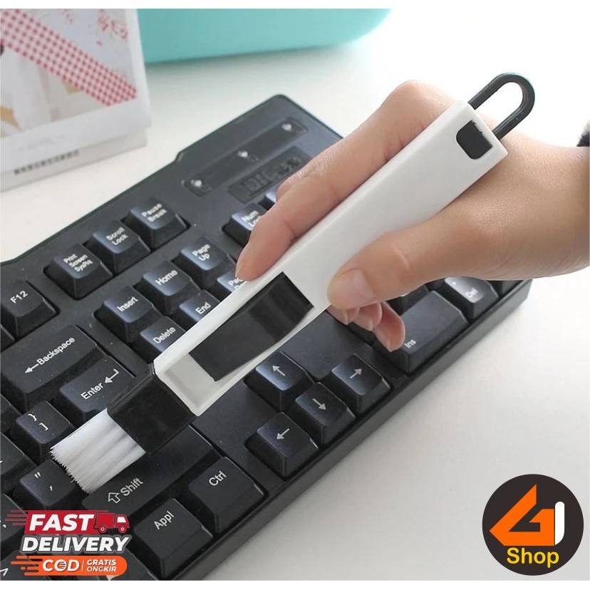 Sikat Kuas Serbaguna 2 in 1 Pembersih Komputer Keyboard Laptop Motherboard VGA Card Kipas HSF Cooler