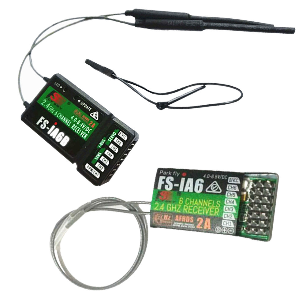 Flysky RC Receiver FS-IA6B FS-iA6 Receiver 6CH 2.4G Telemetry Dual Antenna  For Flysky FS-I6 FSI6 FS