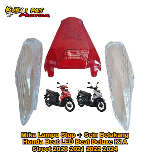 Mika Lampu Stop Plus Sein Belakang Honda Beat NEW LED Beat Deluxe K1A Street 2020 2021 2022 2024 Kun