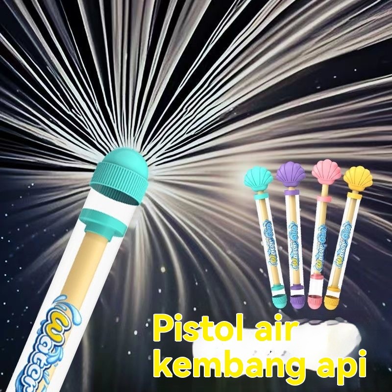 Pistol Semprot Air Anak Kembang Api Luar Ruangan Tarik Keluar Tekanan Tinggi Mainan Mandi Kolam Air 
