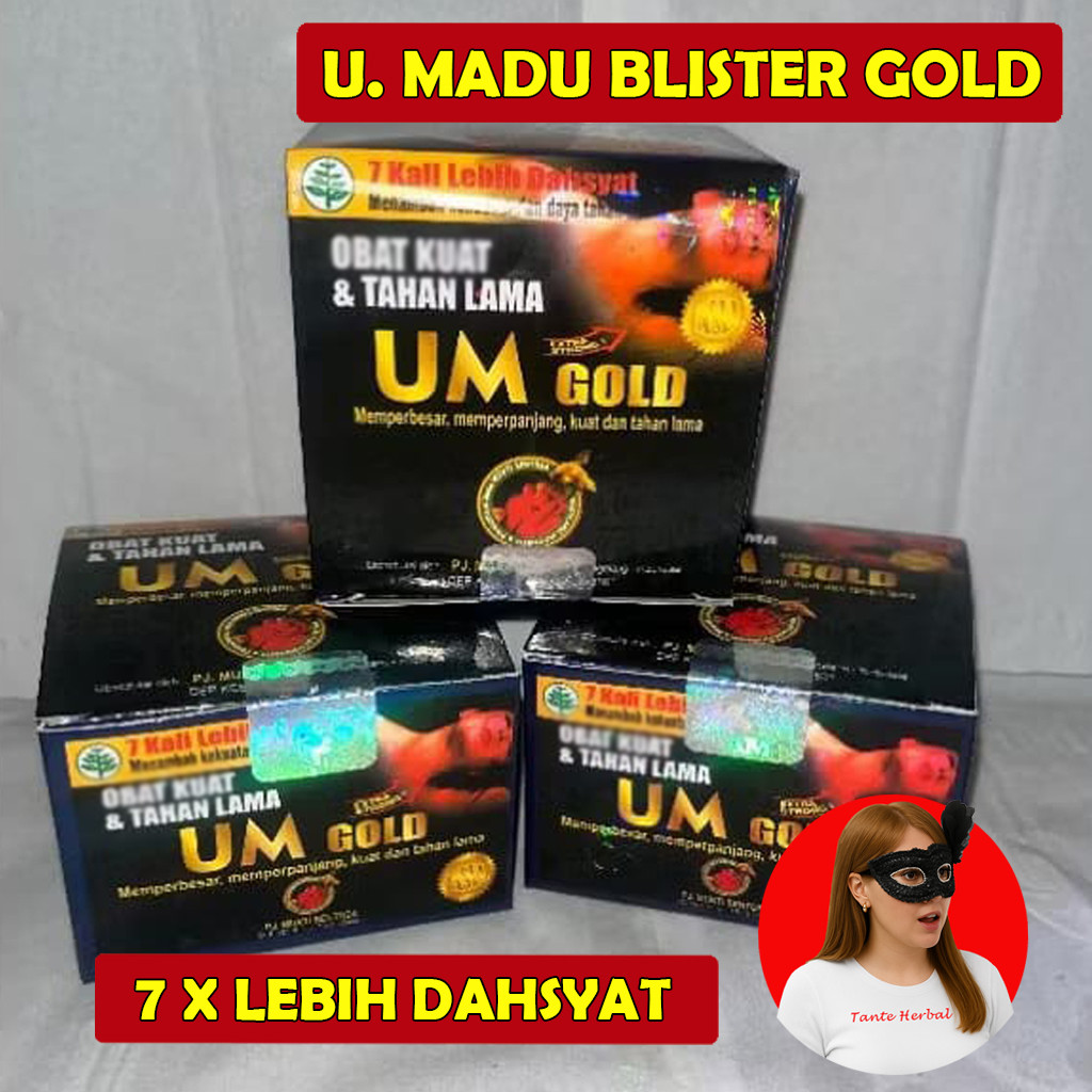 UM GOLD BLISTER KEMASAN SASET  ORIGINAL URAT MADU100% COD
