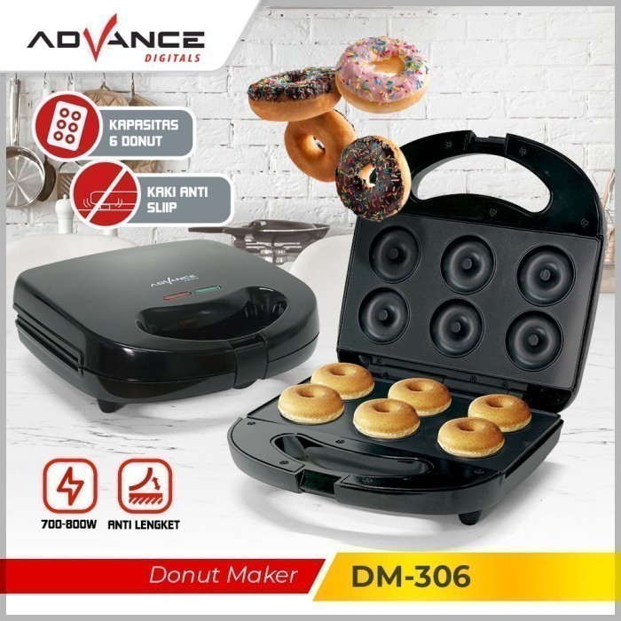 DONUT MAKER / Alat Pembuat donut elektrik Advance DM306 Pembuat Donat Praktis