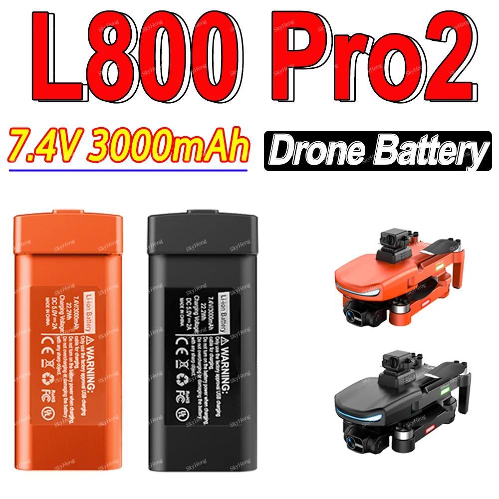 al Battery For LYZRC L800 Pro2 Drone 7.4V 3000mAh Battery For L800 Pro2 4K Professional Drone L800 D