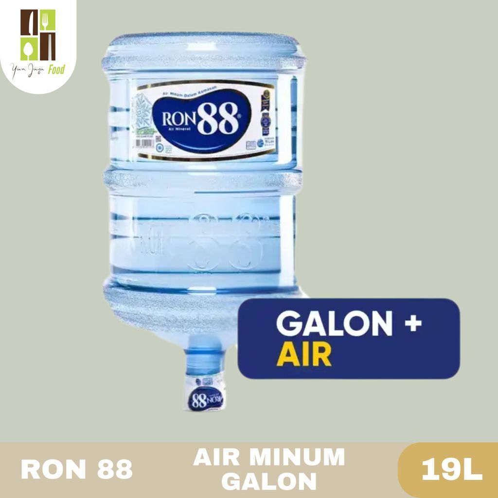 Ron 88 / Air Mineral Galon 19Liter / Galon+Air / Air Mineral Kemasan Galon