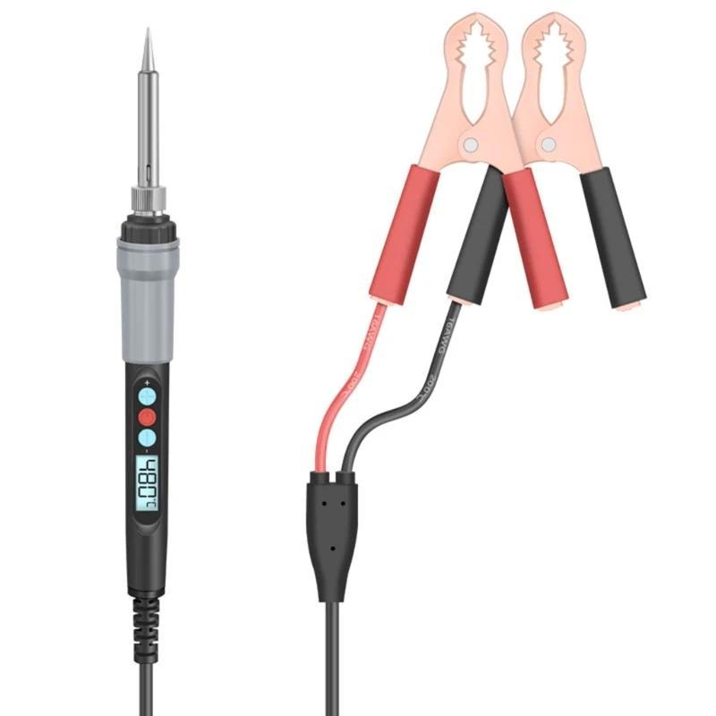 Digital Display Electric Iron Internal Heating Low -Volt DC12v 24v LCD Solder