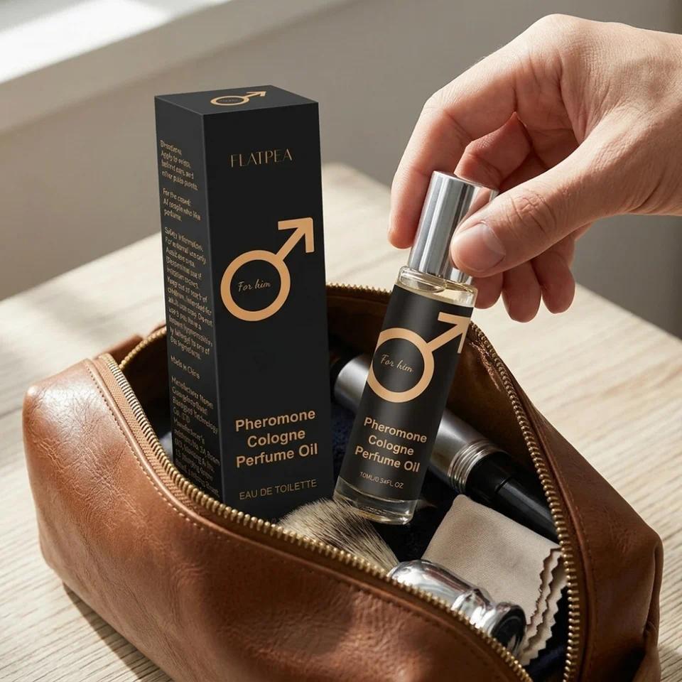 Parfum Pria Roll-on Feromon Aroma Tahan Lama Parfum Wangi untuk Kencan Cologne Aroma yang Cocok untu