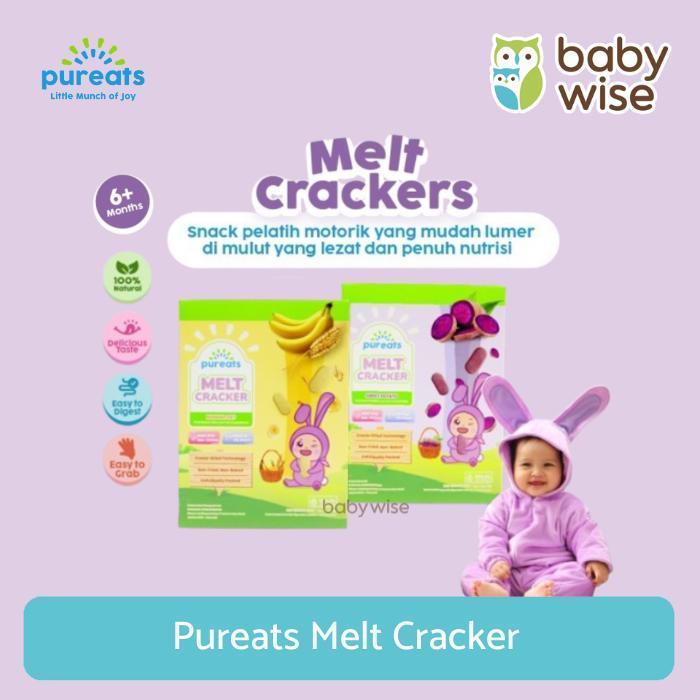 Pureats Melt Cracker - Cemilan Anak - Banana Oat