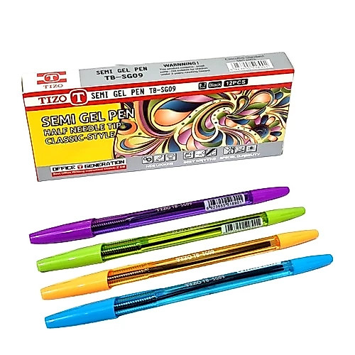 Pulpen Semi Gel 0.7mm TIZO TB-SG09 batik (12pc)