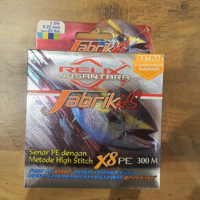 Senar PE Jabrik HS PE 1,5 300m Relix Nusantara