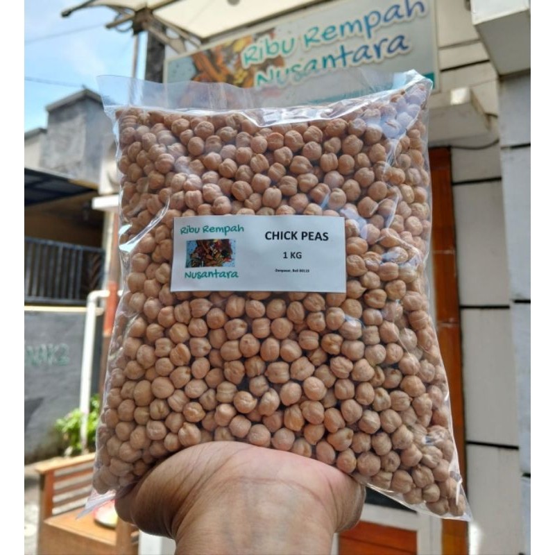 1kg Raw Chick Peas 9mm / 1kg Kacang Garbanzo Mentah / 1kg Kacang Arab Mentah / Humus