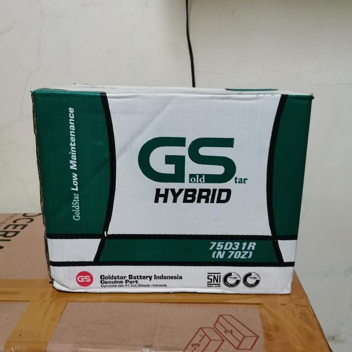 AKI BATERAI BASAH GS GOLDSTAR HYBRID N70Z/75D31R 80AH PANTHER GENSET