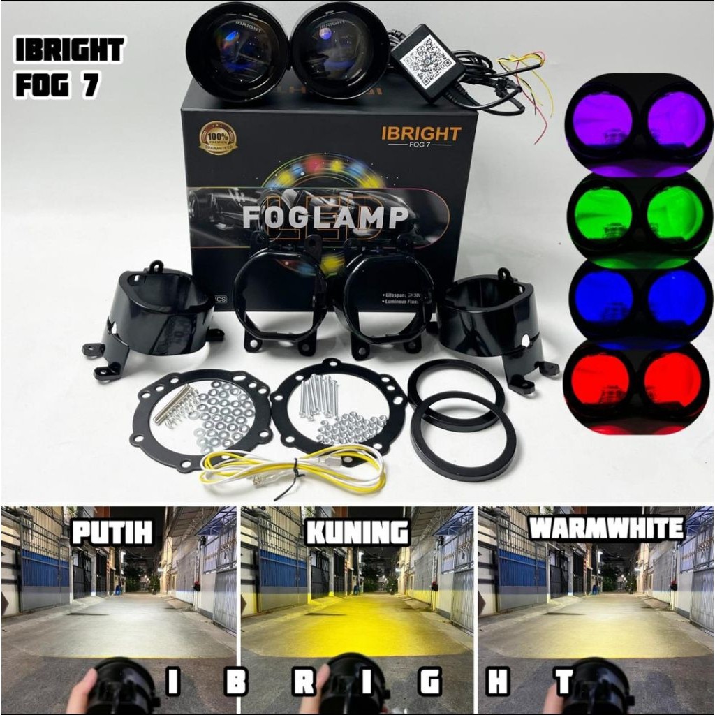 IBRIGHT FOG 7 - Foglamp 3inc Bluelens