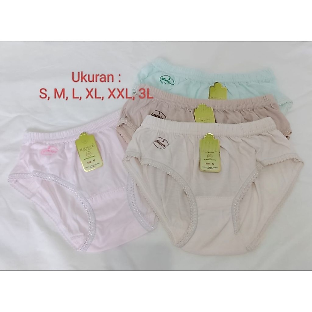 celana dalam cewek Michiyo 3pcs, cd wanita Michiyo 3pcs