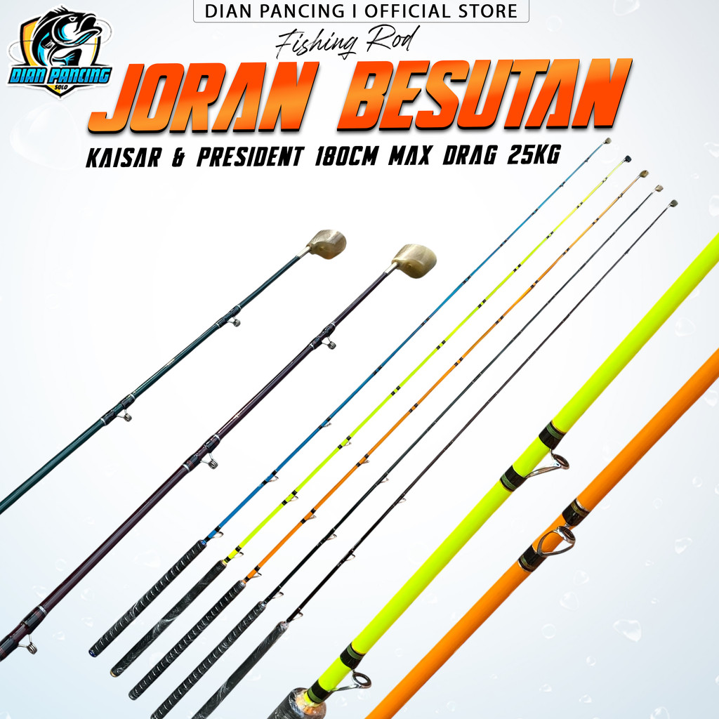 Joran Besutan Blank The President & Kaisar Panjang 180 CM Max Drag 25kg