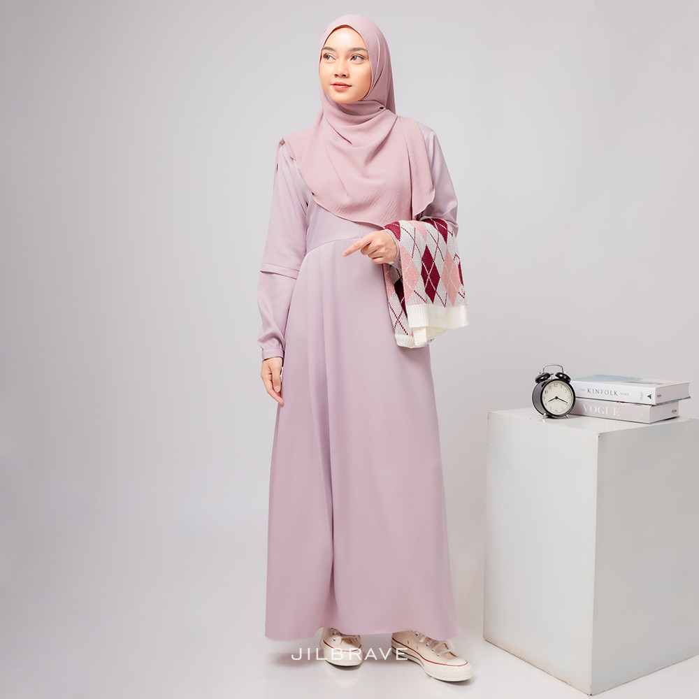 [MINOR DEFECT] Grade B JILBRAVE DRESS TANPA OUTER