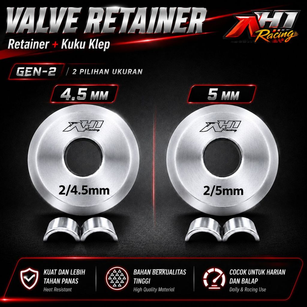 Retenir Retainer Kuku Klep 4.5 5 Mm Matic Bebek Mio Beat Jupiter Fino Nuovo M3 Supra Karisma Revo Sc