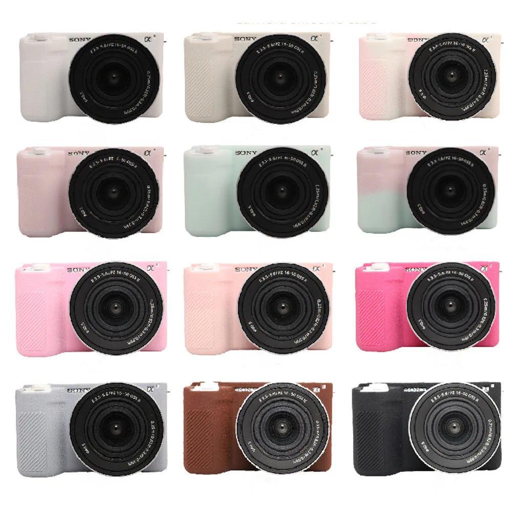 ZVE10II Liti Pattern Soft Silicone Rubber Armor Camera Body Case For Sony ZVE10 Mark II ZV-E10M2 ZVE