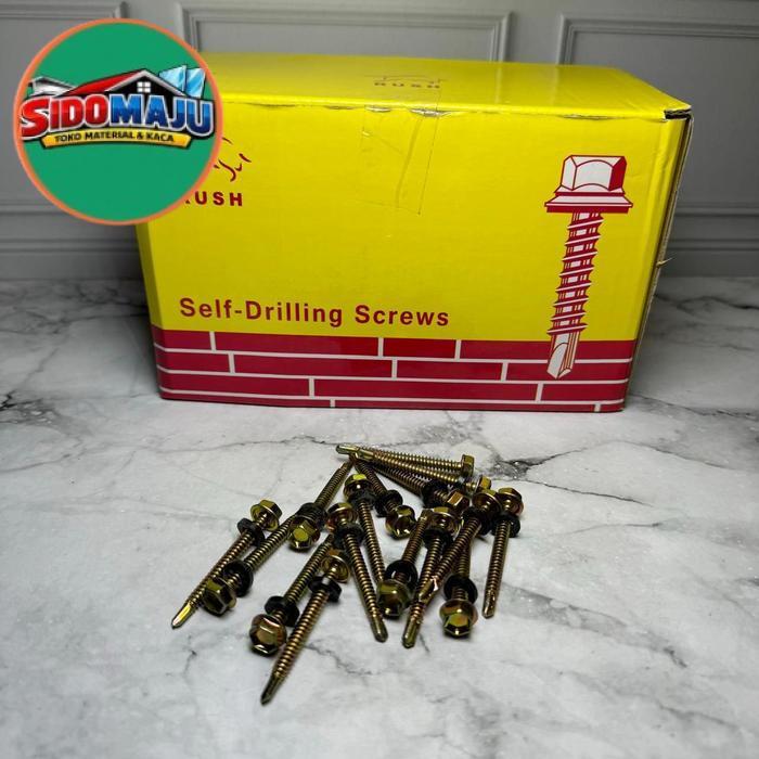 RUSH Baut Drilling Roofing - Self Drilling Screws 12# x 20 - 50 mm  - #12 x 50mm