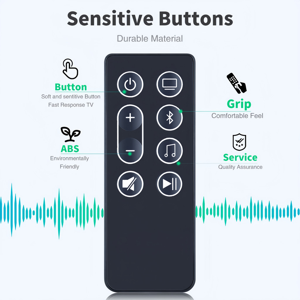Bluetooth Remote Control For Bose Smart Ultra Soundbar 300 Series Music